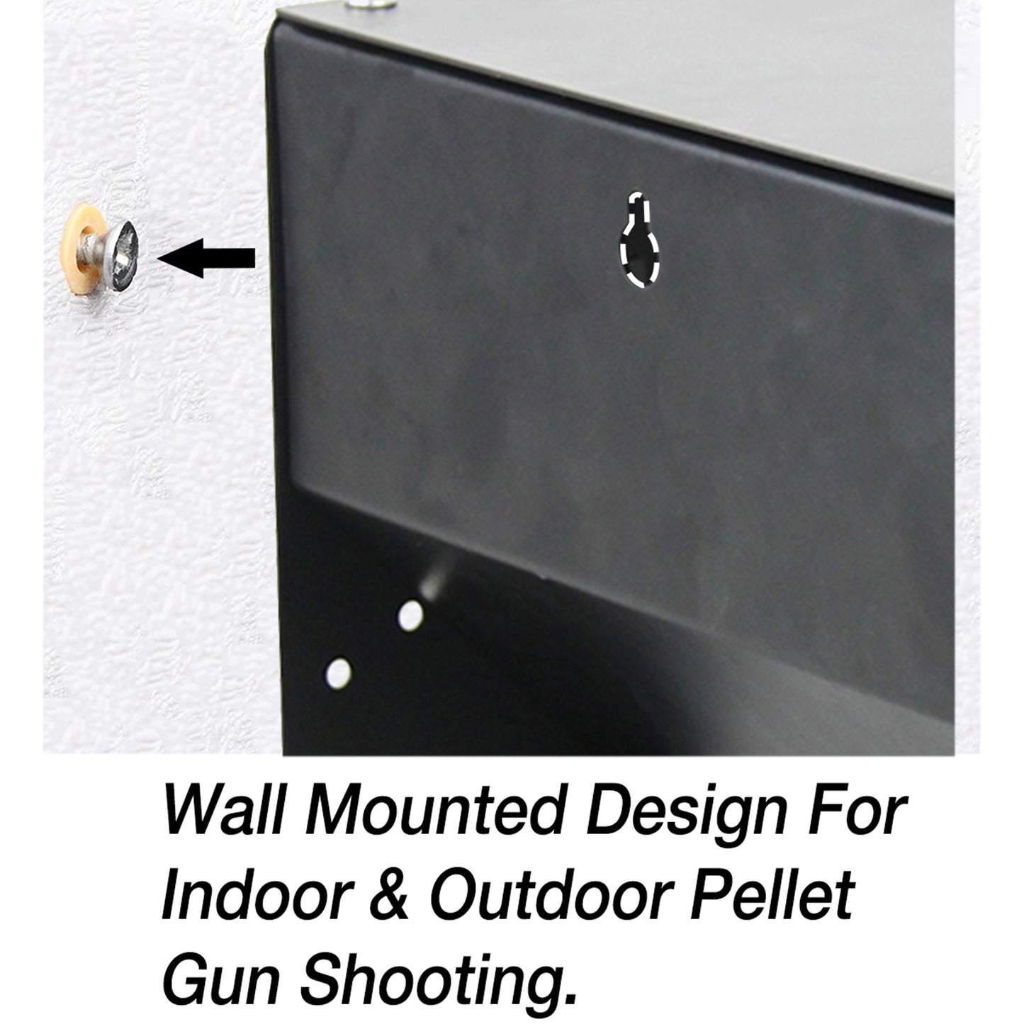 Pellet Catcher Bullet Trap Automatic Reset Metal Shooting Training Target Box Airgun Target