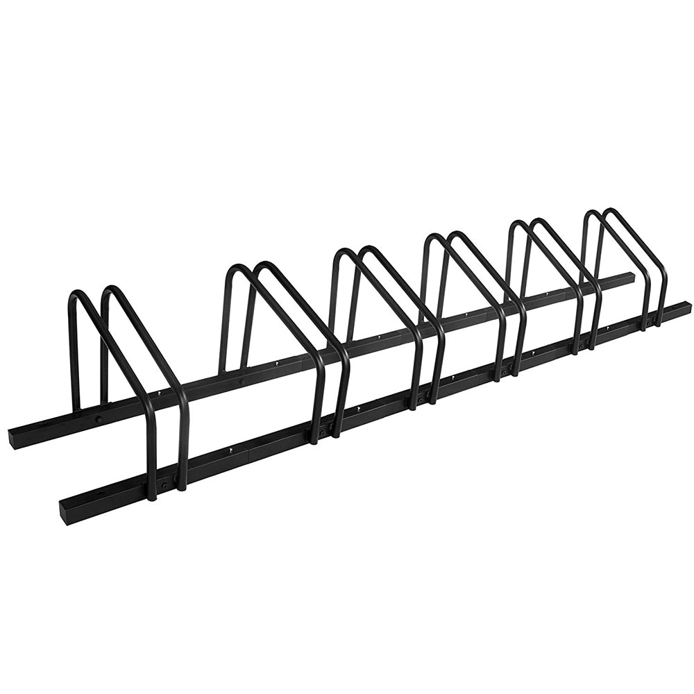 Six-seat Black Square Tube Bicycle Parking Racks
