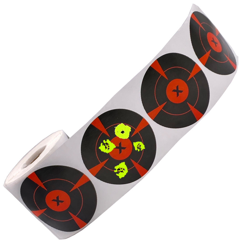 4inch Red Target Burst Bullseye Splash Yellow Patch Splatter Adhesive Shooting Paper Targets Stickers