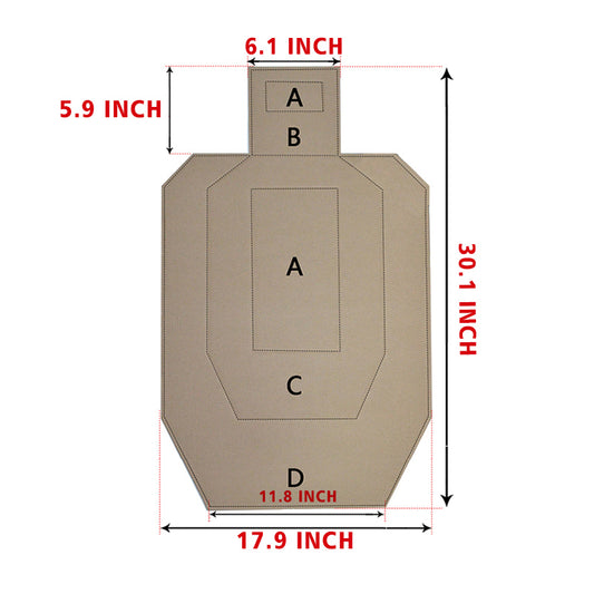 IPSC/IDPA Target Paper Cardboard Pack of 50pcs Shooting Targets Paper