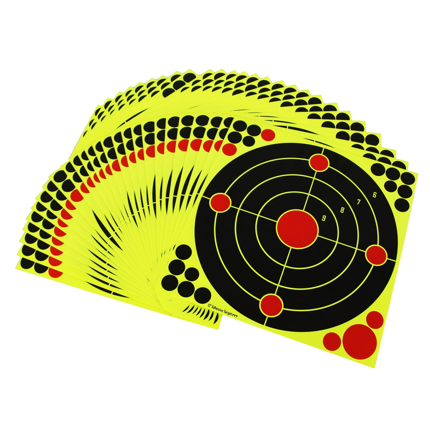 12 Inch "stick & Splatter" Reactive Splatterburst Target Shooting Self Adhesive BB Pellets Paper Shooting Targets