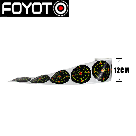 Red and Black Target Pasters 12cm/18cm Diameter Round Paper splatter Paper Shooting Targets