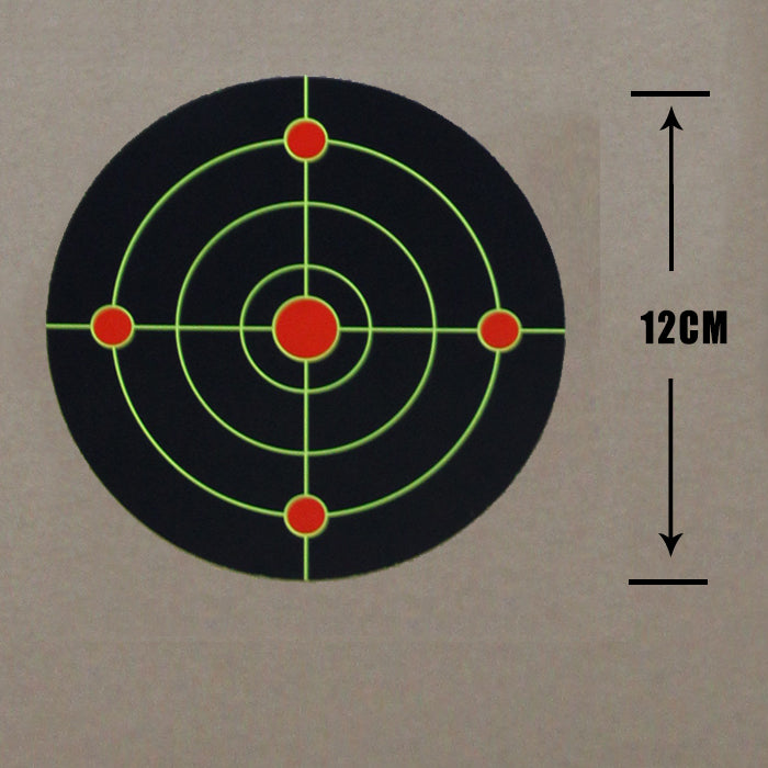 Red and Black Target Pasters 12cm/18cm Diameter Round Paper splatter Paper Shooting Targets