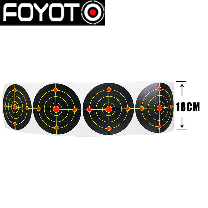 Red and Black Target Pasters 12cm/18cm Diameter Round Paper splatter Paper Shooting Targets