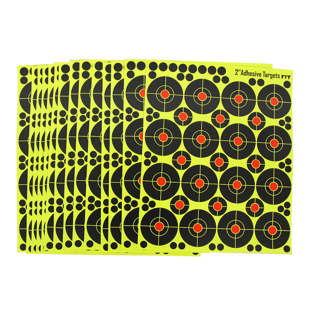 2 Inch Adhesive "Stick & Splatter" Reactive Paper Shooting Splatter Targets Pasters Stickers