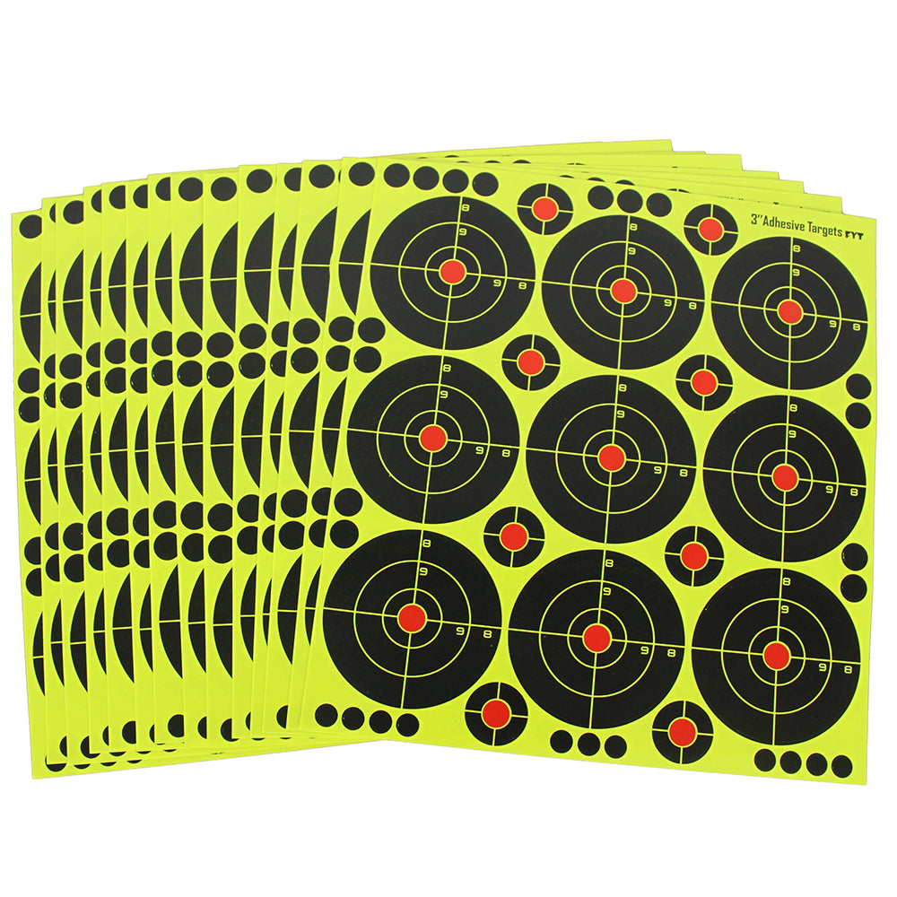 3 inch "Stick & Splatter" Reactive Targets Self Adhesive Targets Stickers Paper Shooting Targets