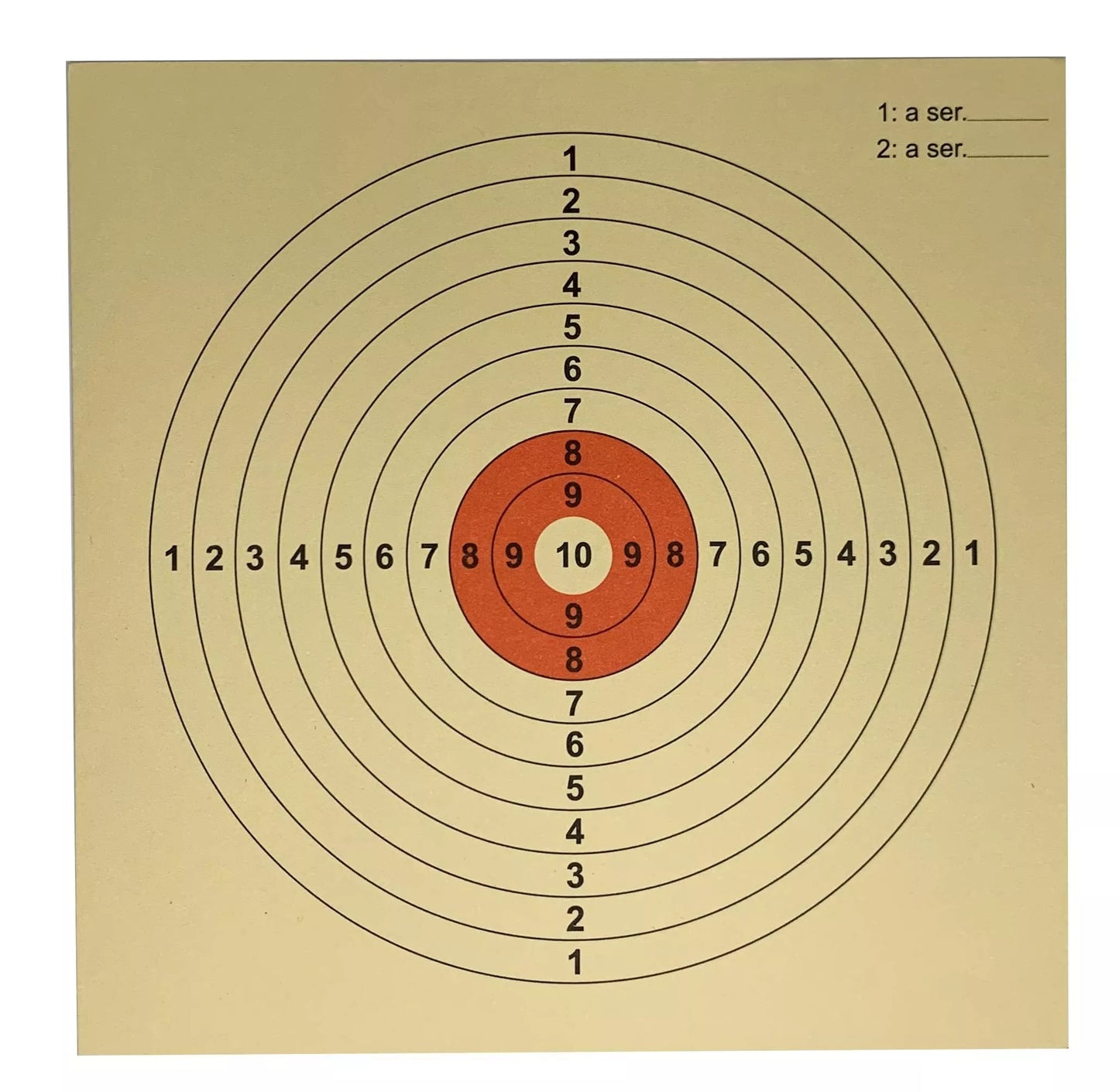 14*14cm 100pcs/bag Tactical Brown Official Shooting Competition Paper Targets