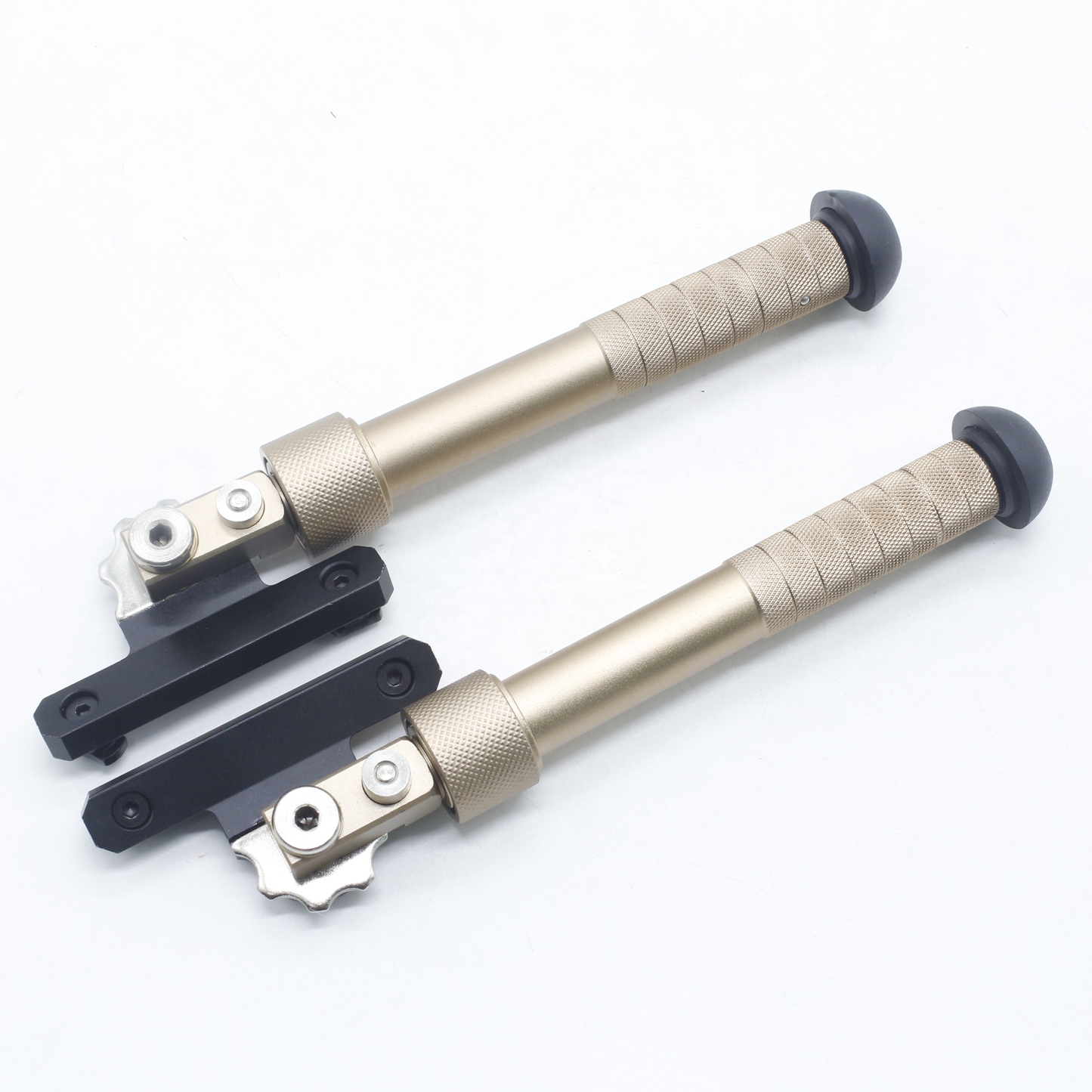 V8 Mlok Split Tactical Gun Tripod with Rail Mount Adapter Adjustable Length Shooting Stand Hunting Accessories