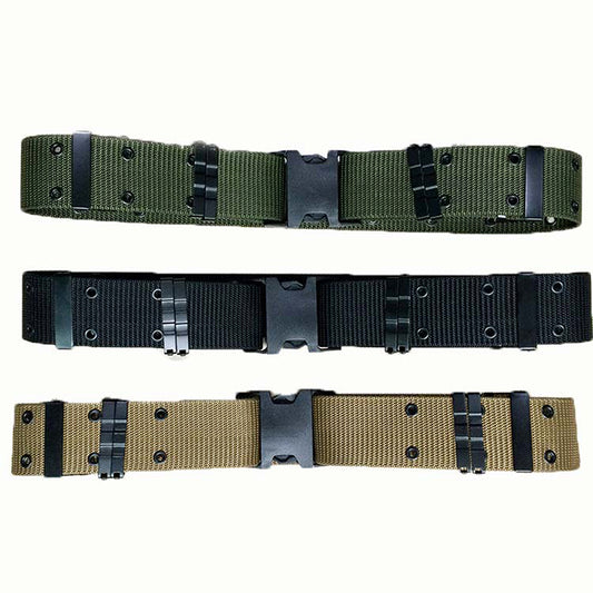 Tactical Thickened Belt Military Equipment Double Row Hole Belt