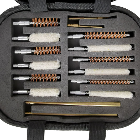 19pcs Gun Barrel Cleaning Gun Pipe Cleaning Tool Gun Brush