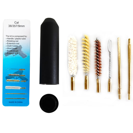 Portable Pistol 9mm Gun Cleaning Tool Gun Barrel Cleaning Brush Kit