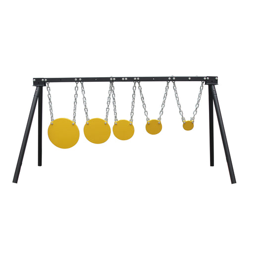 AR500 Gong Target 3/8" Metal Steel Shooting Target Stand Complete Target System