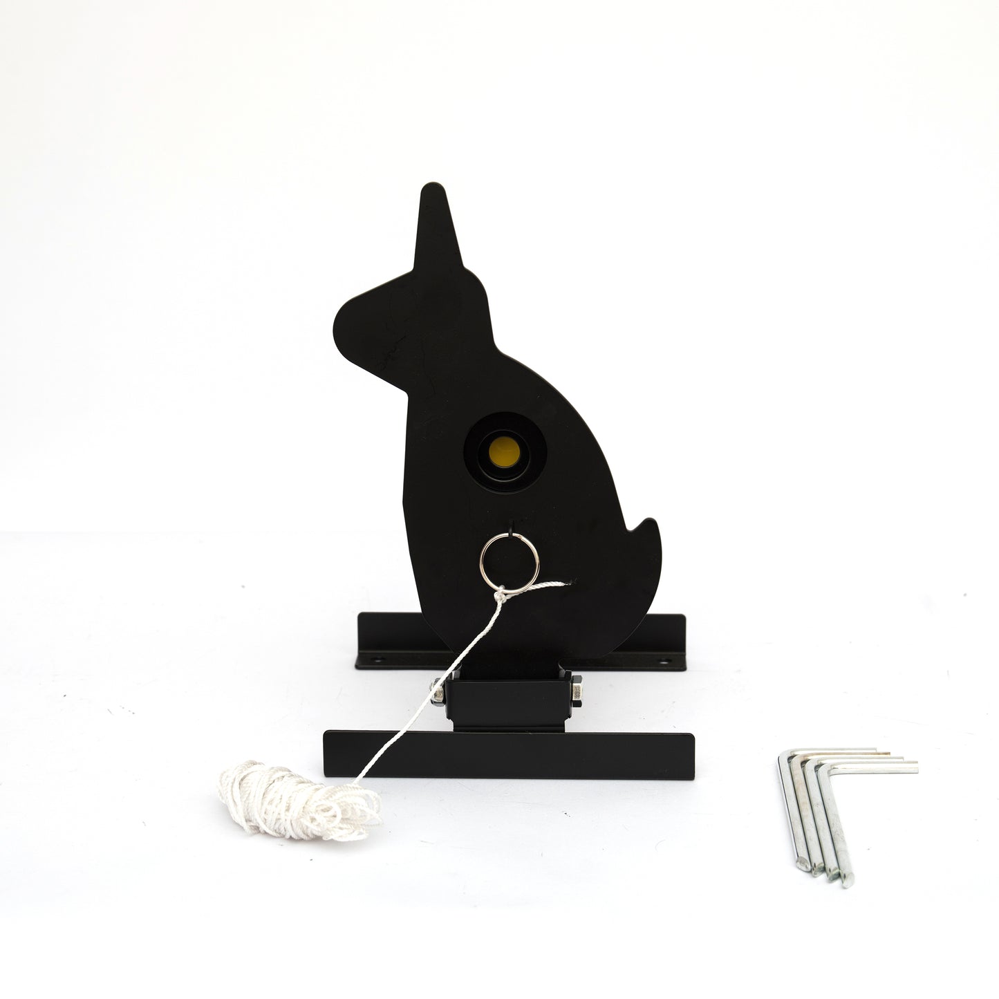 Airgun ARM Knockdown Field Game Shooting Target with Cord to Pull the Target Back Up