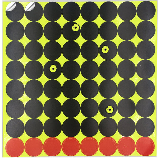 1inch/64pcs Black Splatter Yellow Splash Replacement Adhesive Shooting Paper Target
