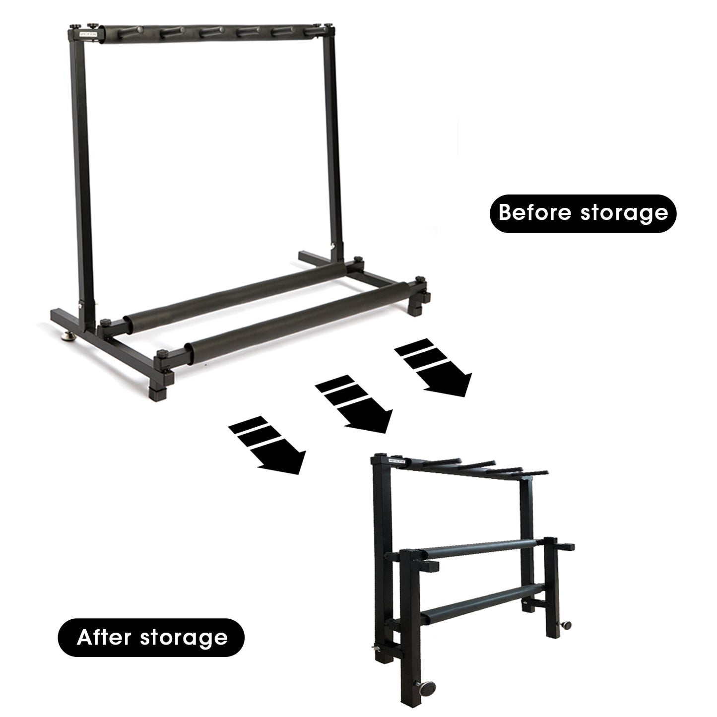 Simple 3 Seats Gun Rack Storage Stand Shooting Gun Display Rack