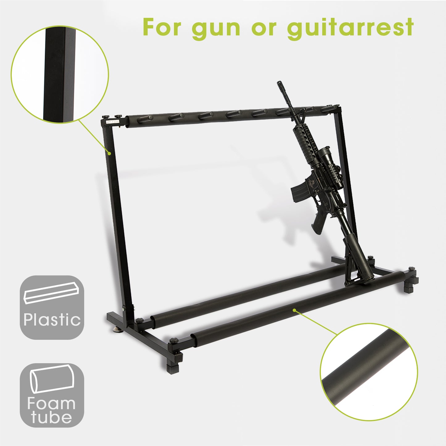 9 Game Outdoor Indoor Shooting Storage Display Gun Rack Stand