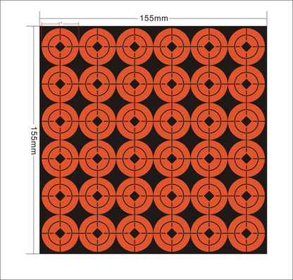Red 9mm airgun Shooting Paper Target Pellet Clays Paper Stickers Shooting Target