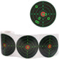 4inch 100pcs/roll Black Splash Green Patch Sticker Splatter Burst Adhesive Shooting Paper Targets