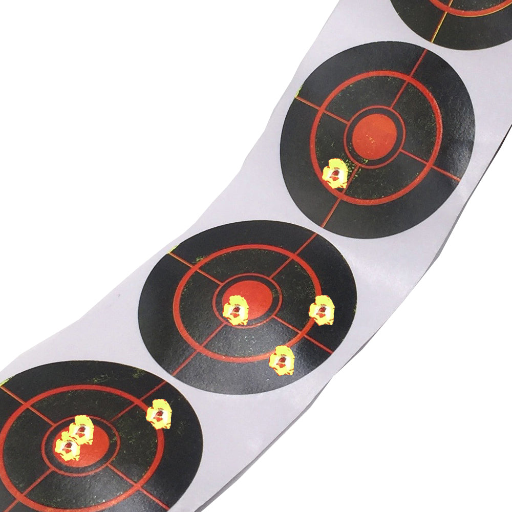 3inch Round Splash Yellow Stickers Patch Splatter Adhesive Paper Target Shooting