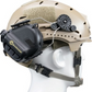 Electronic Noise Reduction Communication Earmuffs for EXFIL (Team Wendy Helmet) with a Communication Line