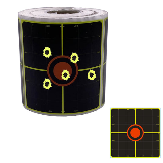 Red Bullseye Splash Yellow Patch Splatter Adhesive Shooting Paper Targets