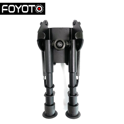 6-27HD 360 degree Rotate head Quick Detach Bipod Black Extension Flat Adjustable Stable Tactical TRipod Secure To Rifle