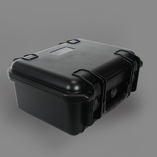 Waterproof Tactical Hand Gun PP Protective Foam Mould Tray Hard Gun Case With Fabric Shoulder Strap Black