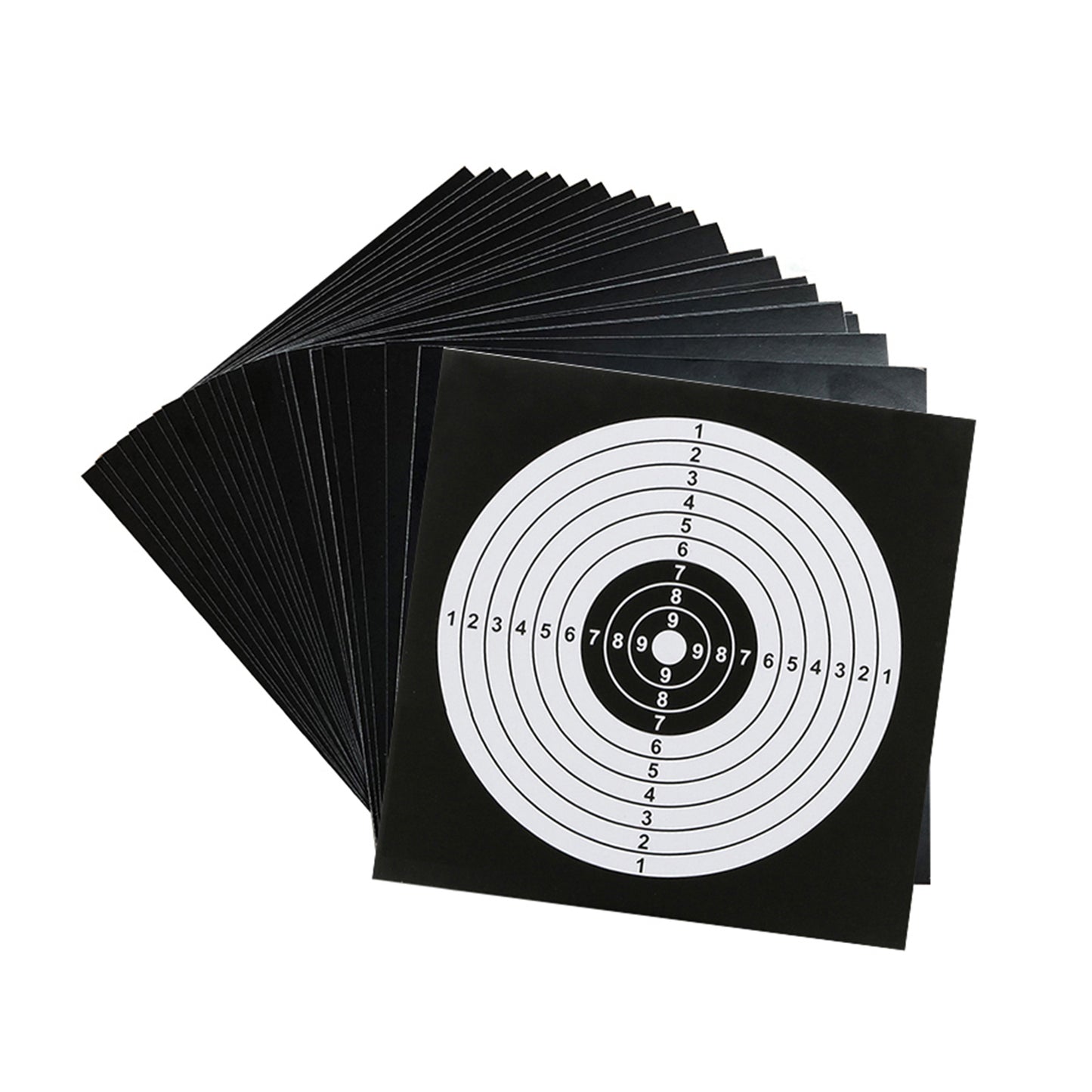 14*14cm 100pcs/bag Black White Ring Non Adhesive Cone Trap Cardboard Paper Shooting Targets
