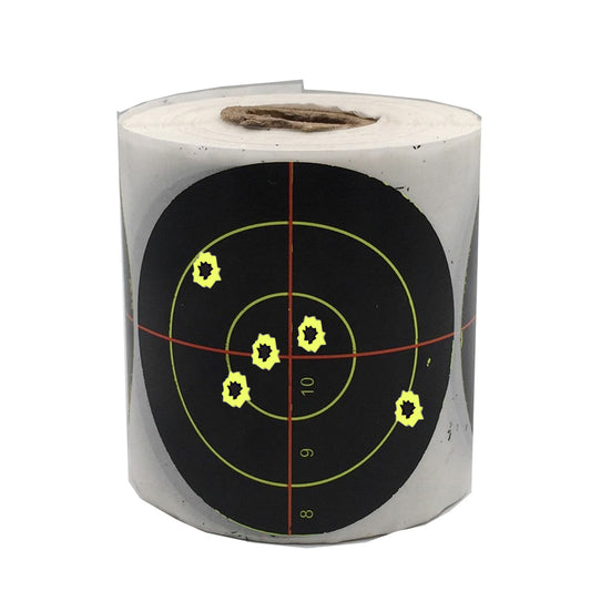 3inch Black Red Bullseye Splash Yellow Patch Sticker Splatter Adhesive Shooting Paper Target