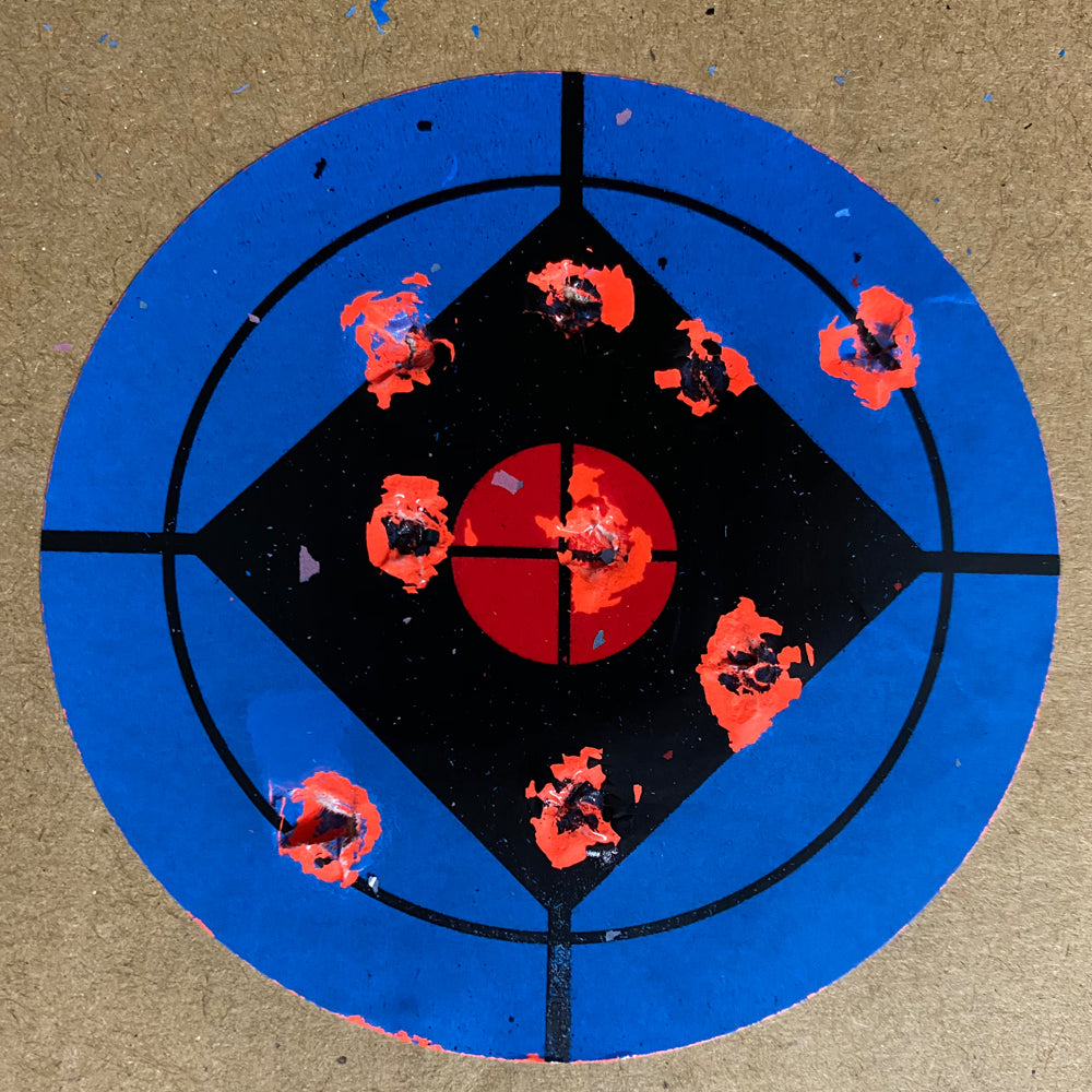 3 Inch Blue Splash Red Patch Sticker Splatter Adhesive Shooting Paper Target