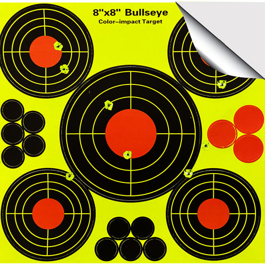 8 inch Reflective "Splatter & Adhesive" sputtering Reactive Shooting paper Target