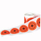 250pcs/roll 2/3inch Neon Orange Self adhesive Bullseye shooting paper Target stickers for shooting training