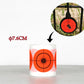 250pcs/roll 2/3inch Neon Orange Self adhesive Bullseye shooting paper Target stickers for shooting training