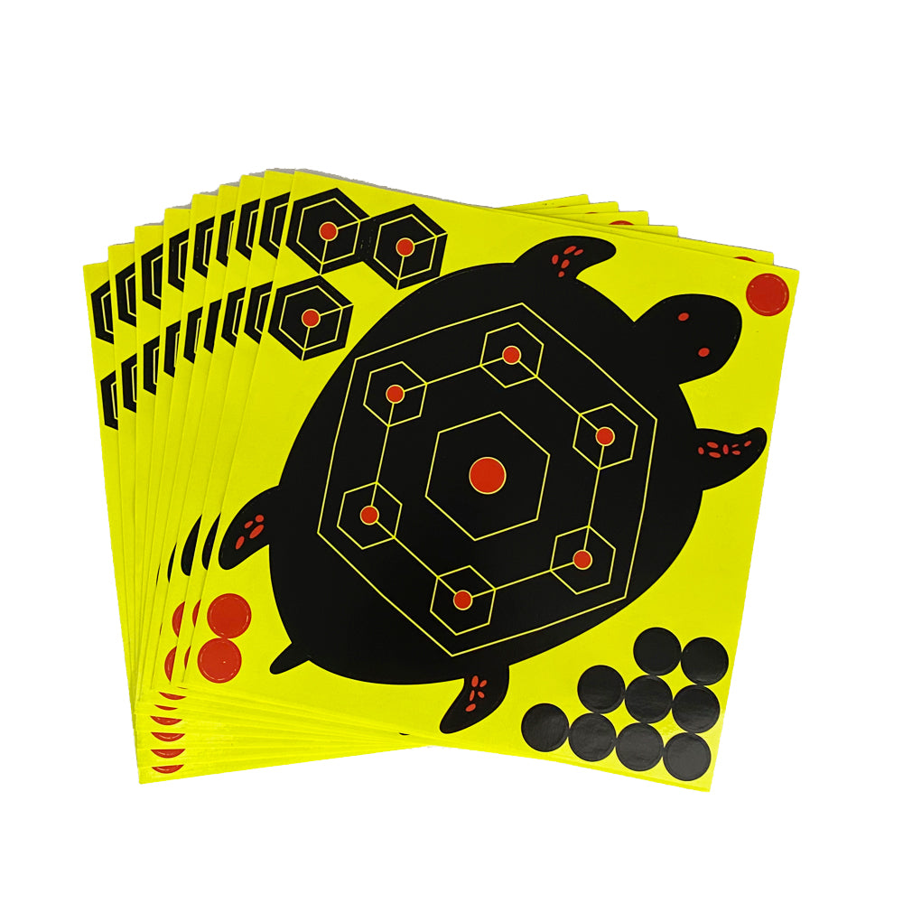 Tortoise Animal 8*8 Inch Splatter Adhesive Shooting Paper Target