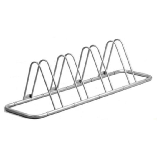 Four-seat Silver Triangle Round Tube Bicycle Parking Racks