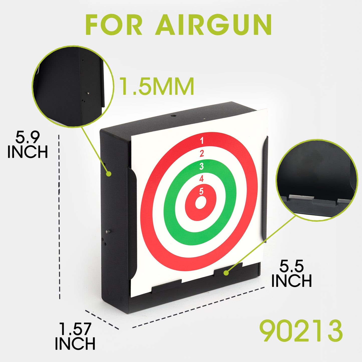 Target Holder Trap Pellet Catcher Airgun Target Shooting Target (Without Target Paper)