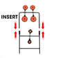 Spinning Airgun Shooting Target Pellet Target