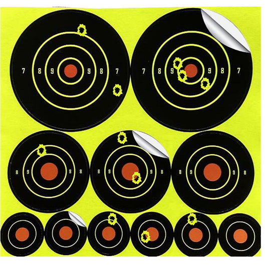 1inch/2inch/3inch Adhesive Reactive Pasters See Your Shots Instsantly Stickers Splatterburst Paper Shooting Target