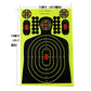 12x18 Inch Reflective "Splatter & Adhesive" Sputtering Reactive Shooting Paper Target