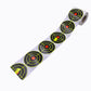 3inch 200pcs Red Bullseye Splash Yellow Patch Splatter Adhesive Shooting Paper Targets