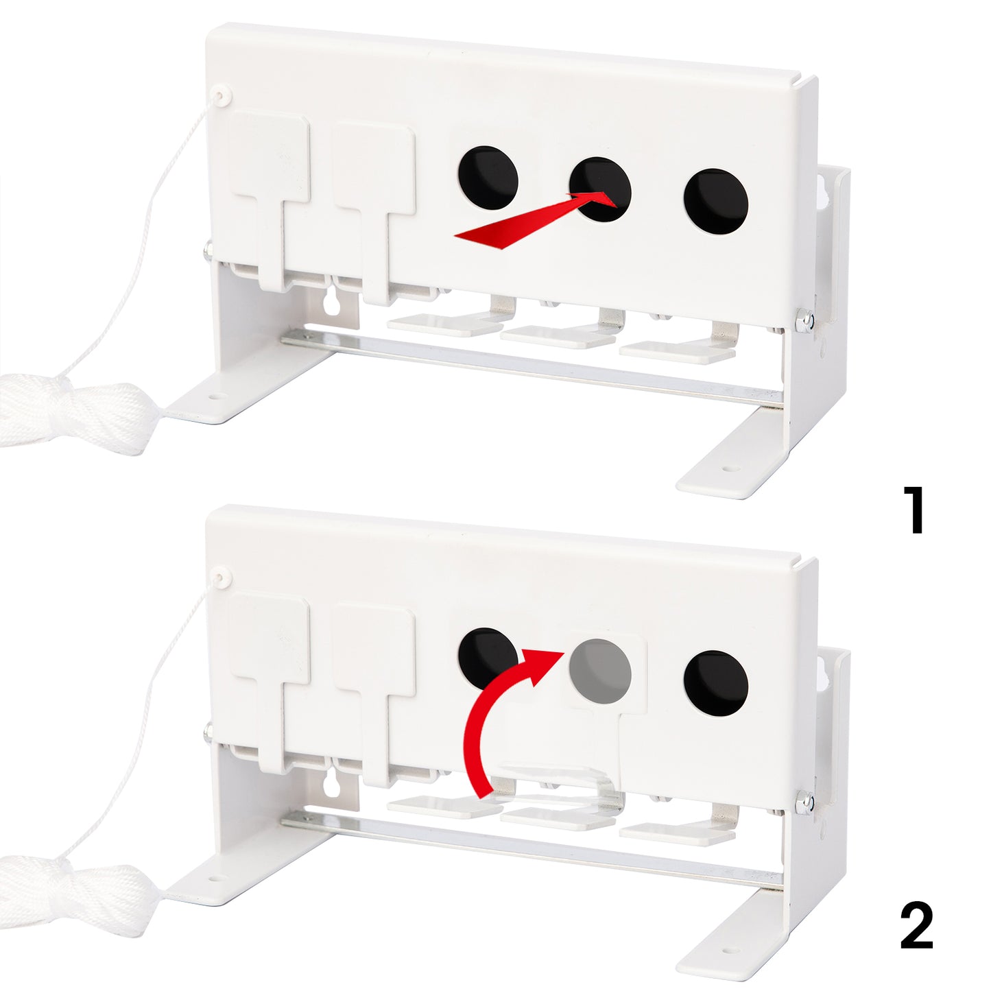 BIATHLON Steel Shooting Targets Pull Rope Reset 5 Target Different Difficulty