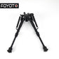 6-27HQD with side guide adjustable Foldable bipod with 11mm/20mm adapter quick release long bipod