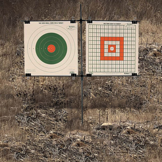 New design metal Training Steel Frame Paper shooting Target Rack, Holds 2 Targets stand
