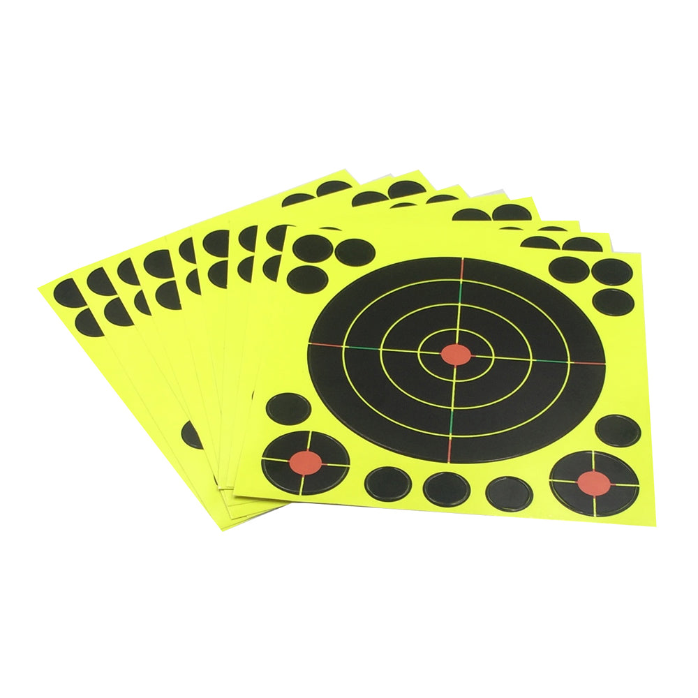 8 inch Tri-color Splash Splatter Adhesive Paper Target Shooting