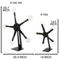 Shoot drop down reset by hand automatic rotating Plastic BB Pellets Guns steel shooting targets