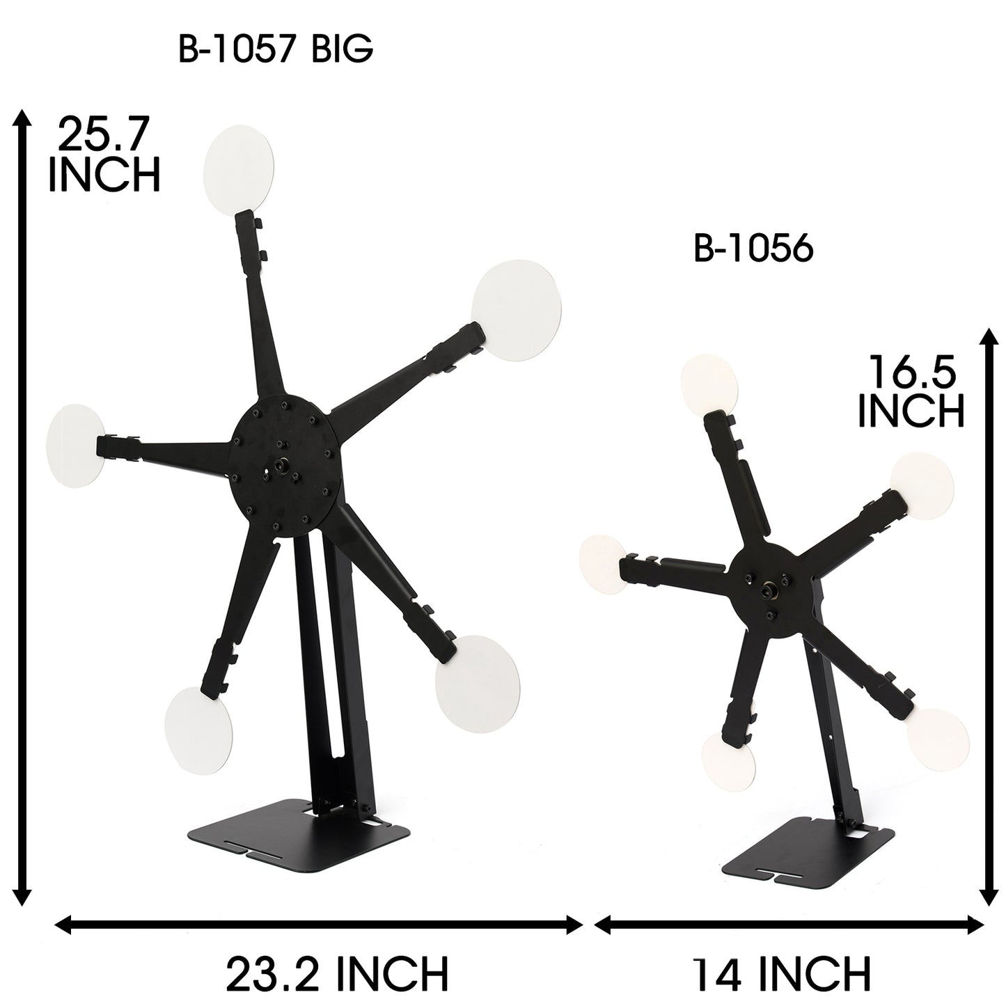 Shoot drop down reset by hand automatic rotating Plastic BB Pellets Guns steel shooting targets