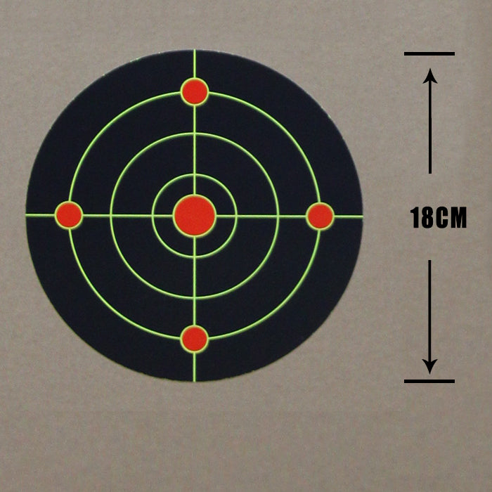 Red and Black Target Pasters 12cm/18cm Diameter Round Paper splatter Paper Shooting Targets