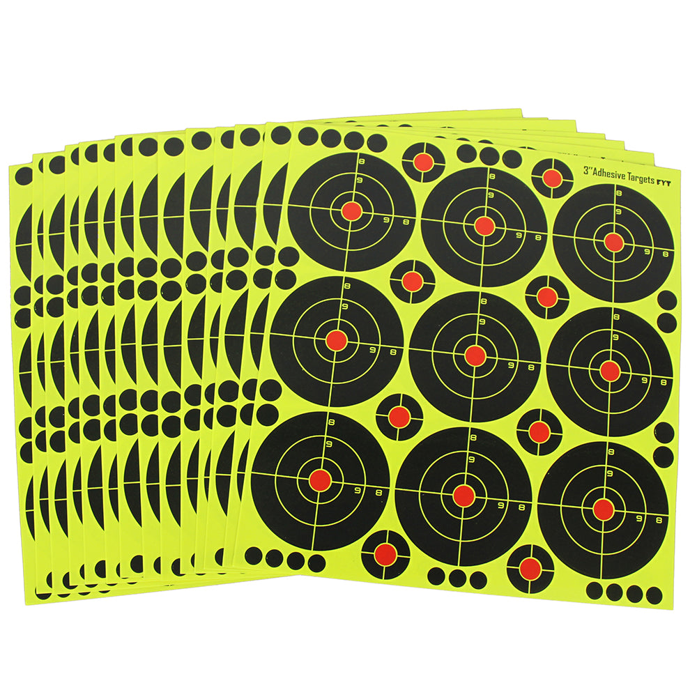 3 inch "Stick & Splatter" Reactive Targets Self Adhesive Targets Stickers Paper Shooting Targets