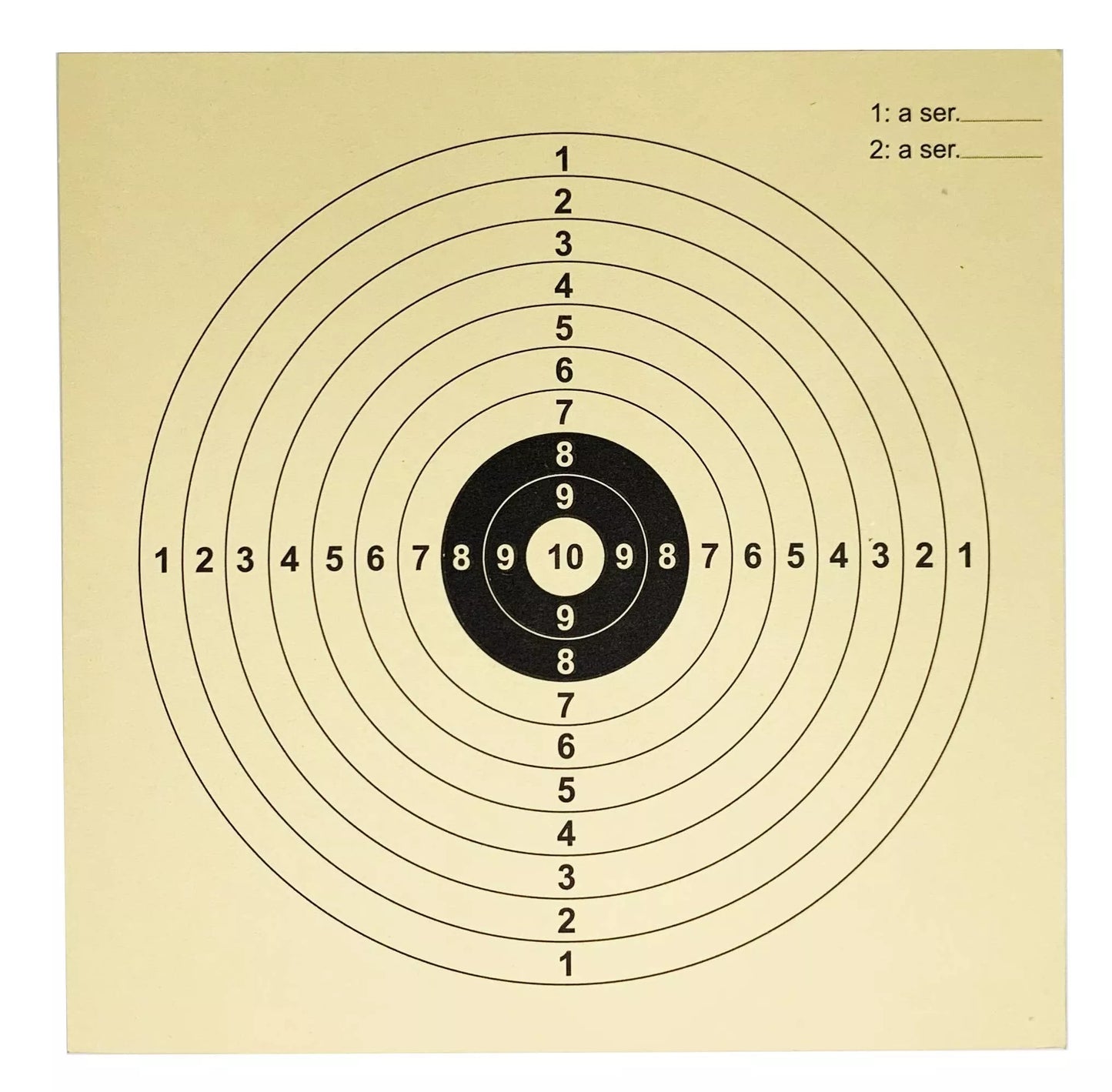 14*14cm 100pcs/bag Tactical Brown Official Shooting Competition Paper Targets