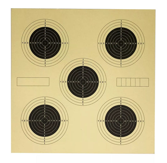 14*14cm 100pcs/bag Tactical Brown Official Shooting Competition Paper Targets